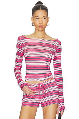 X JENNIE Sophie Lightweight Jersey Long Sleeve Top Frankies Bikinis