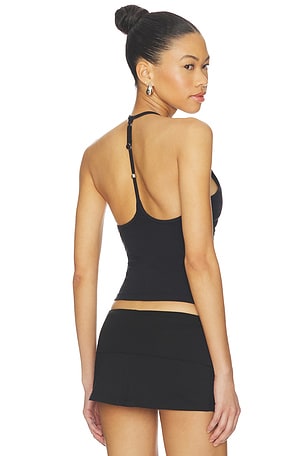 X JENNIE Chantal Halter Cotton Jersey Top Frankies Bikinis