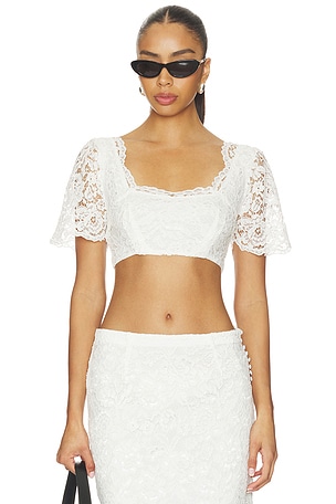 X Paige Lorenze Honeymoon Lace Blouse Frankies Bikinis