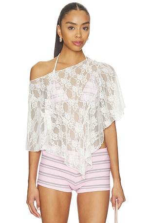 X Paige Lorenze Romantic Lace Blouse Frankies Bikinis