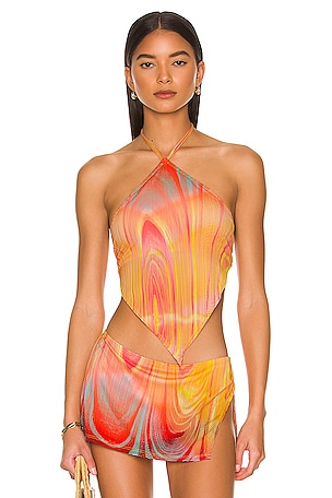 Hennie Plisse Top Frankies Bikinis