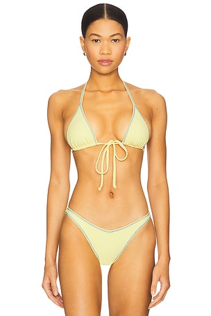 Paradise Ribbed Bikini Top Frankies Bikinis