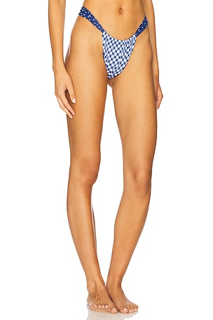 Frankies Bikinis Beckett Bikini Bottom in Blue