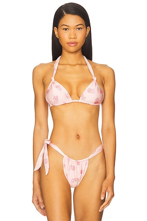 Kealy Satin Bikini Top Frankies Bikinis
