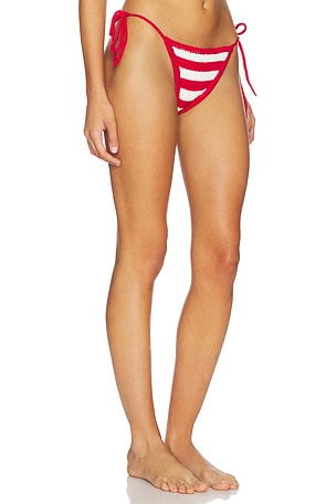 Frankies Bikinis Mackenzie Crochet Bottom in Red