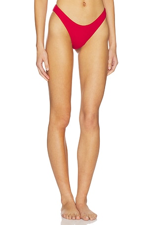 Frankies Bikinis Dove Thermal Bottom in Red