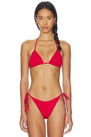 Nick Smocked Bikini Top Frankies Bikinis