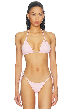 X Paige Lorenze Ari Ribbed Bikini Top Frankies Bikinis