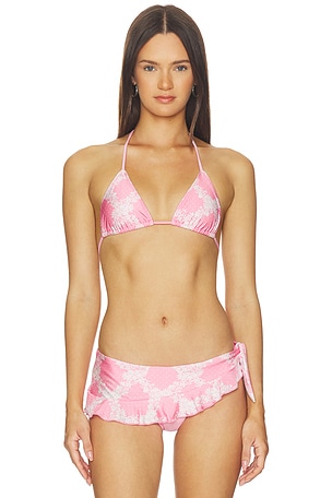 Nick Satin Bikini Top Frankies Bikinis