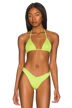 PilyQ swimwear Mila triangle bikini top
