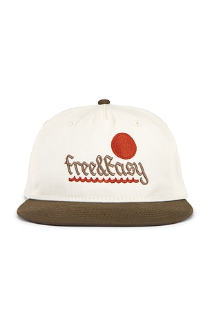 High Summer Two Tone 5 Panel Snapback Hat Free & Easy