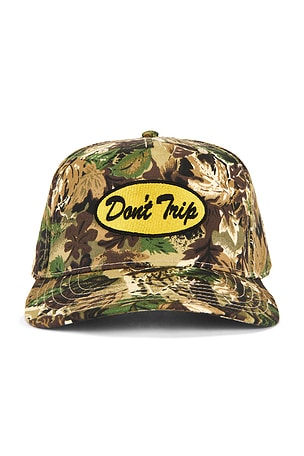Oval Real Tree Camo 5 Panel Snapback Hat Free & Easy