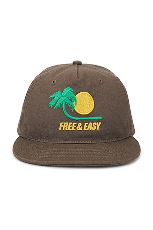 Bent Palm 5 Panel Strapback Hat Free & Easy