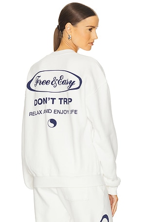 Script Heavy Fleece Sweatshirt Free & Easy