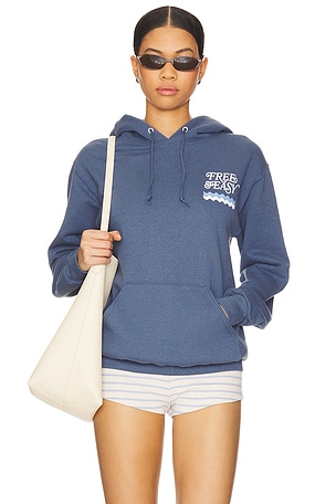 Free & Easy Cool Breeze OG Hoodie in Blue