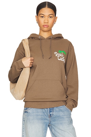 Free & Easy Shady OG Hoodie in Brown