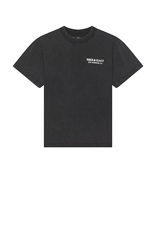 Free & Easy x REVOLVE LA Palms Premium Tee in Charcoal