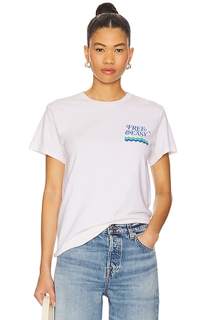 Free & Easy Cool Breeze Tee in White