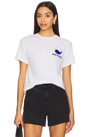 Free & Easy Lifesaver Tee in White