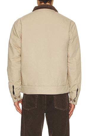 Fred Perry Cotton Caban Jacket in Cream