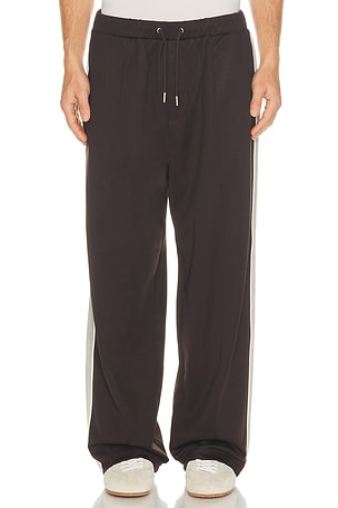 Fred Perry Tennis Net Tape Track Pant in Brown