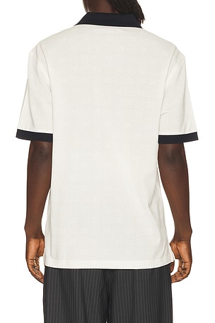 Fred Perry x Meyba Printed Polo in White