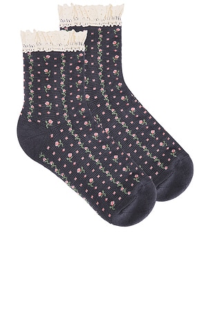 CALCETINES TOBILLEROS DE PUNTO GOFRE ROSEBUD Free People