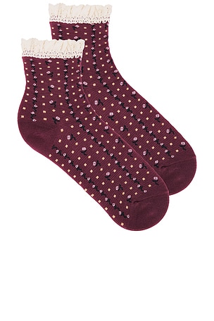 CALCETINES TOBILLEROS DE PUNTO GOFRE ROSEBUD Free People