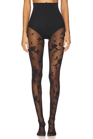 Flocked Floral Tights Free People