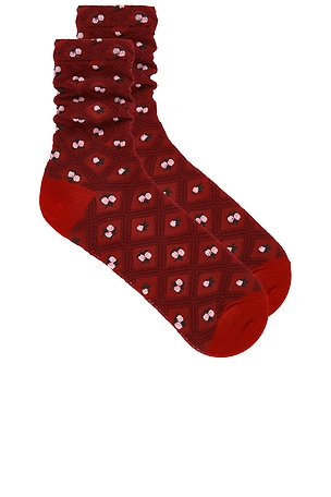 Floral Jaquard Trouser Socks Free People