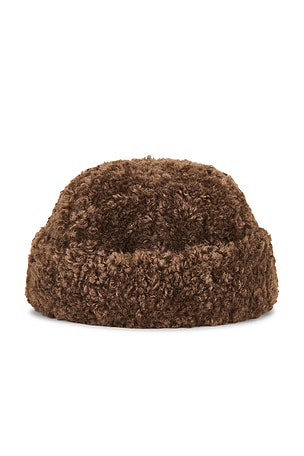 Free People Oh So Cozy Fisherman Hat in Chocolate