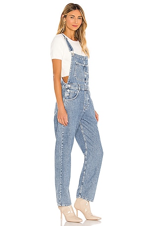 Free People x We The Free Ziggy Denim Overall in Denim-Light