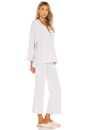 Free People Hailee Set in Light Grey