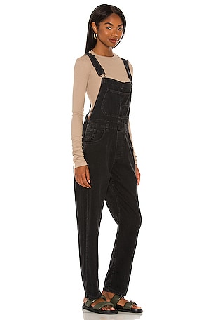 Free People x We The Free Ziggy Denim Overall in Black