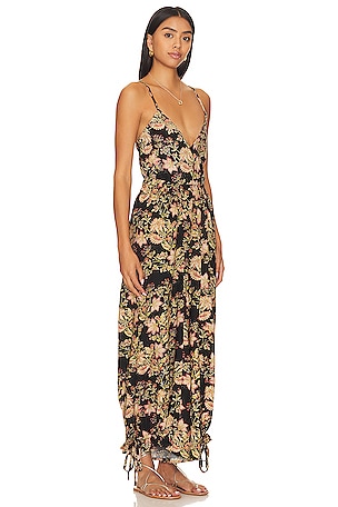 Free People Stand Out Printed Jumpsuit in Black