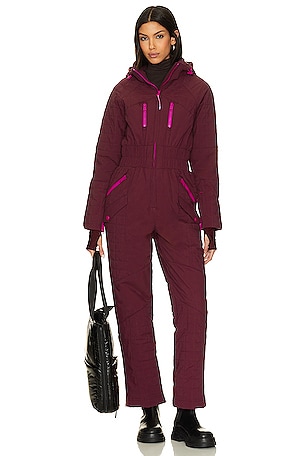 X FP Movement All Prepped Ski Suit In Oxblood Free People