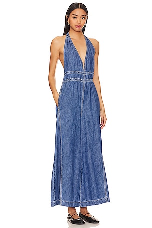 Free People x We The Free Sunrays One Piece in Blue