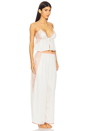 Free People x Intimately Fp Anywhere With You Lounge Set In Jett Stream in Ivory