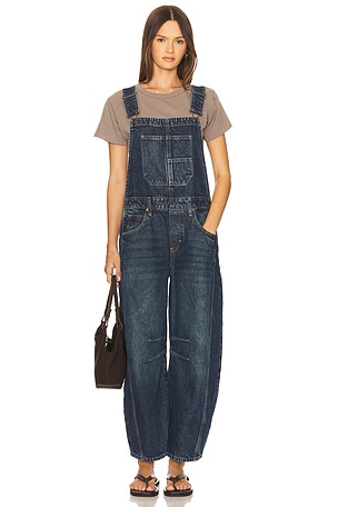Free People Good Luck Overall in Blue