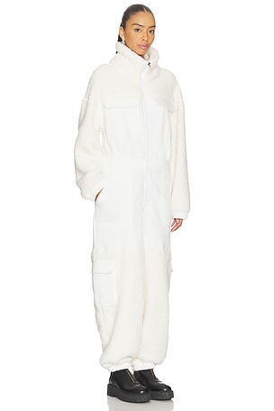 Free People Salopette Coverall Jumpsuit in Ivory