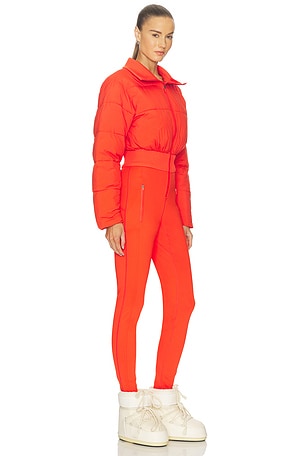 Free People Downhill Diva Ski Suit in Orange. Size XS. Also