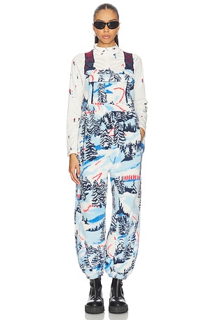 Printed Hit The Slopes Salopette Jumpsuit Free People