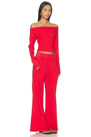 Free People Free People x FP Movement Go To Long Sleeve Set in Red