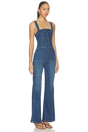Free People x We The Free Suns Out Bootcut Jumpsuit in Blue