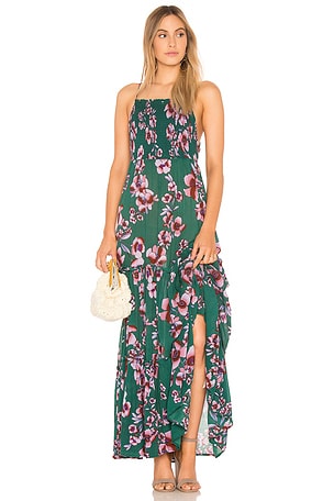 open lace back dress Garden Party Maxi Dress Plus - Navy main image 1