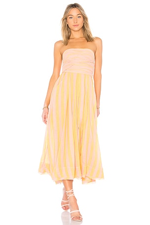 free people yellow midi dress Free People Love to Love You Yellow Embroidered Boho Midi Dress XS -i