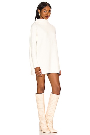 Free People Ottoman Slouchy Tunic Sweater Dress in White