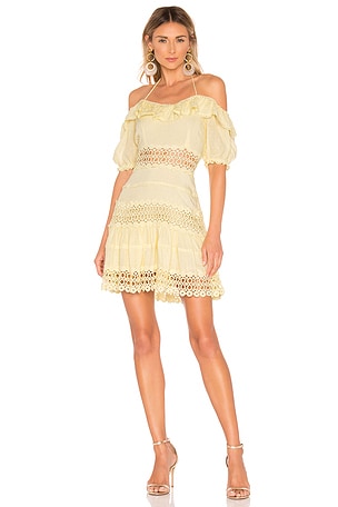 Free People Cruel Intentions Mini Dress in Lemon | REVOLVE