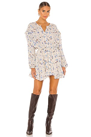 Free People Flower Fields Mini Dress in Light Combo | REVOLVE