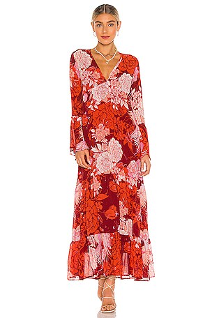 free people moroccan roll maxi dress Free People Moroccan Roll Maxi Dress in Pop Combo